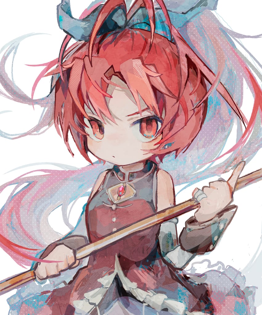 sakura kyoko (mahou shoujo madoka magica) drawn by soresaki