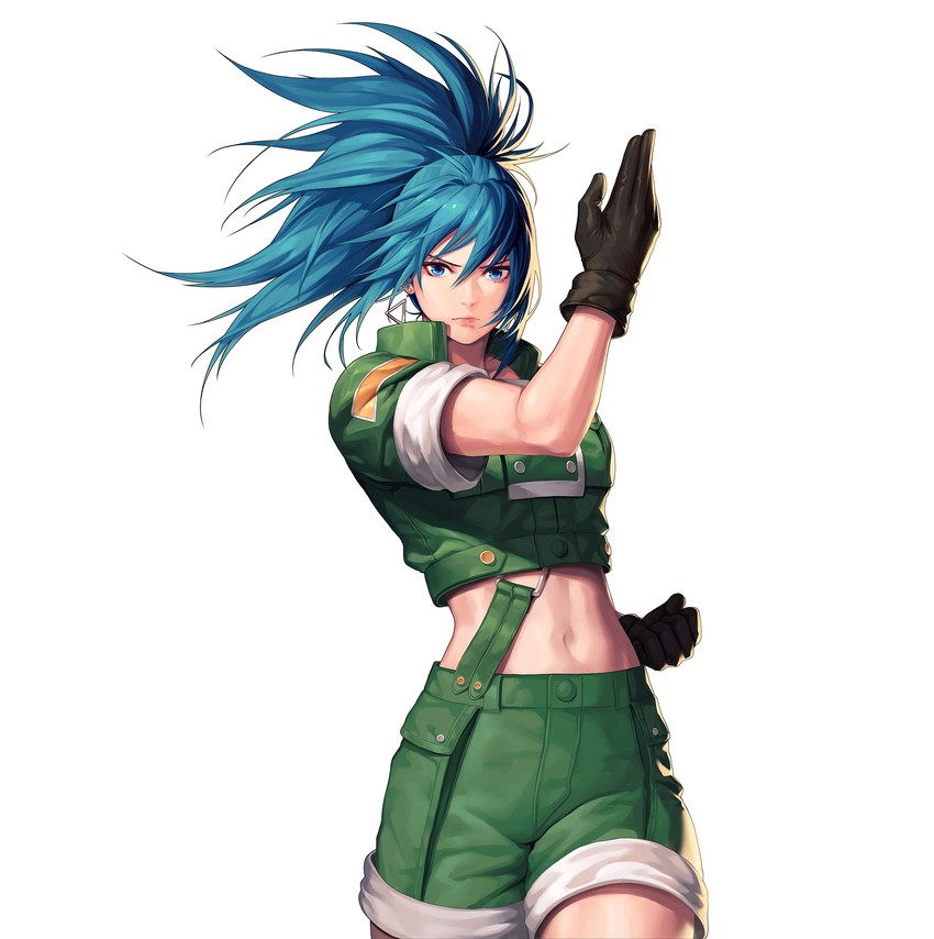leona heidern (the king of fighters and 1 more) drawn by evilgun