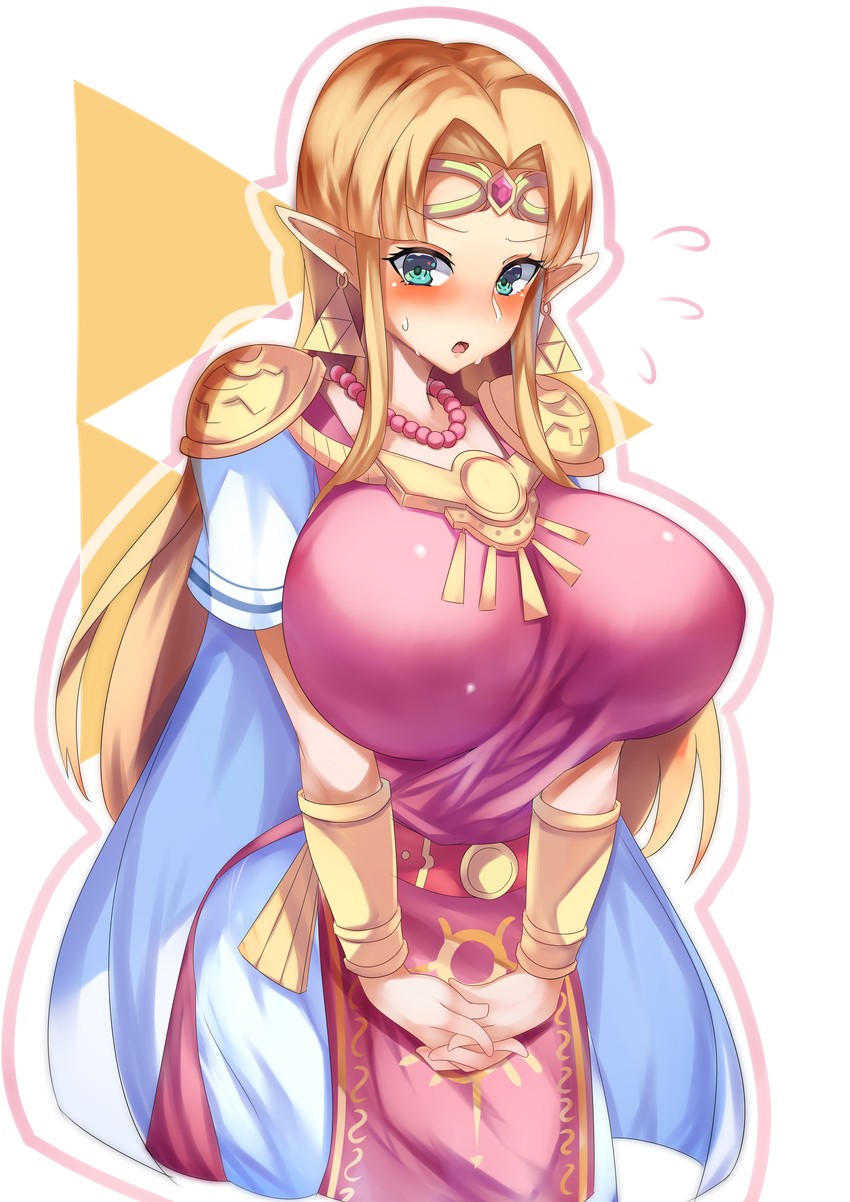 princess zelda (the legend of zelda and 2 more) drawn by tiamat_(momokuri_mannen)