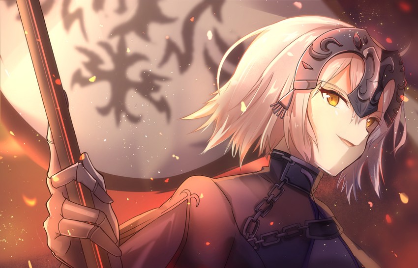 jeanne d'arc alter (fate and 1 more) drawn by gorogoronemuri