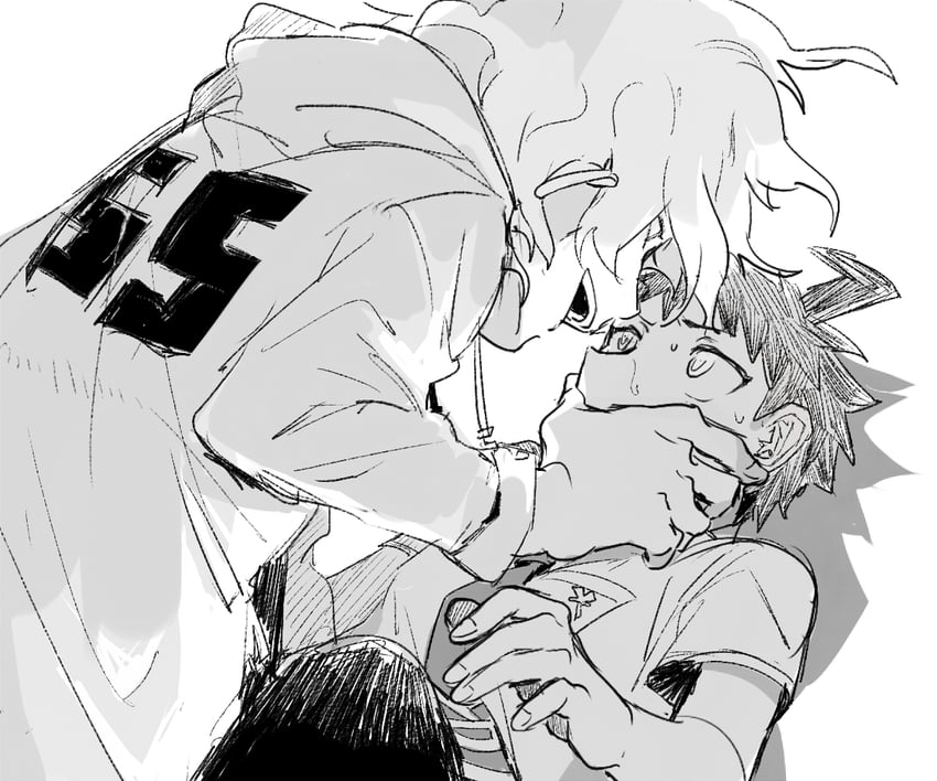 komaeda nagito and hinata hajime (danganronpa and 1 more) drawn by heichiyo