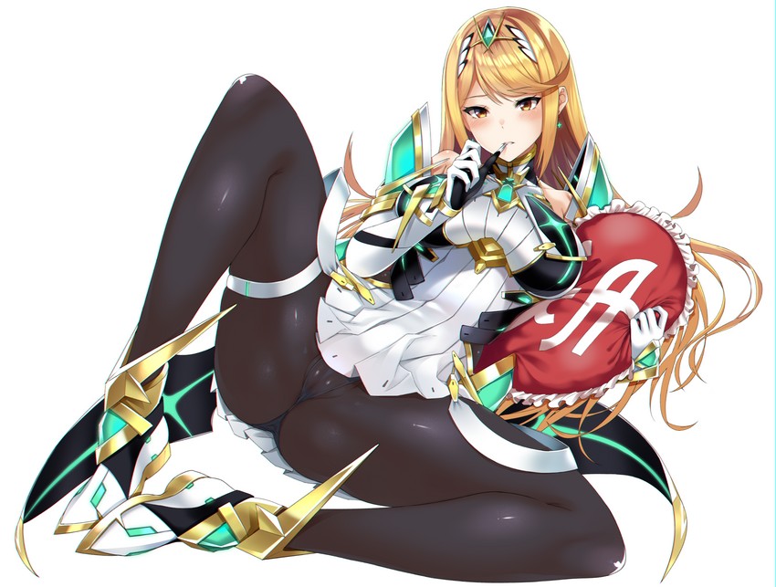 mythra (xenoblade chronicles and 2 more) drawn by yuuki_shin