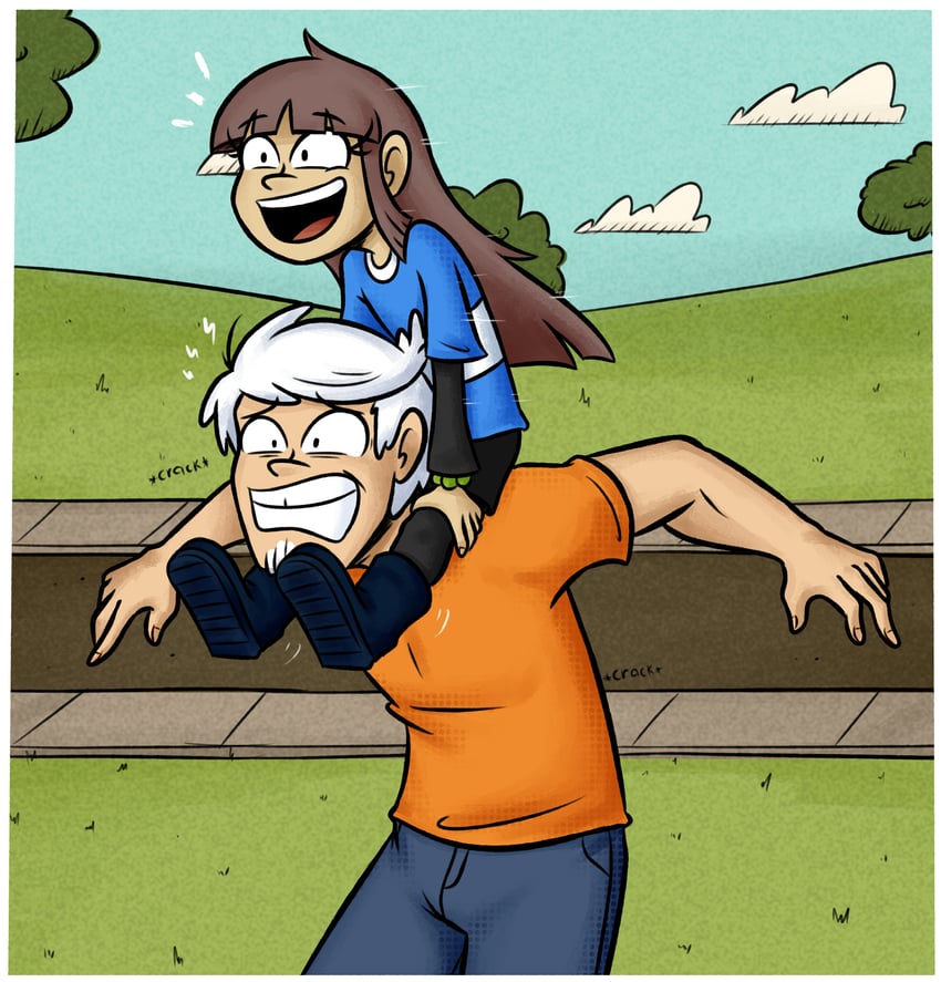 lincoln loud and lulu loud (the loud house) drawn by green_skull_34