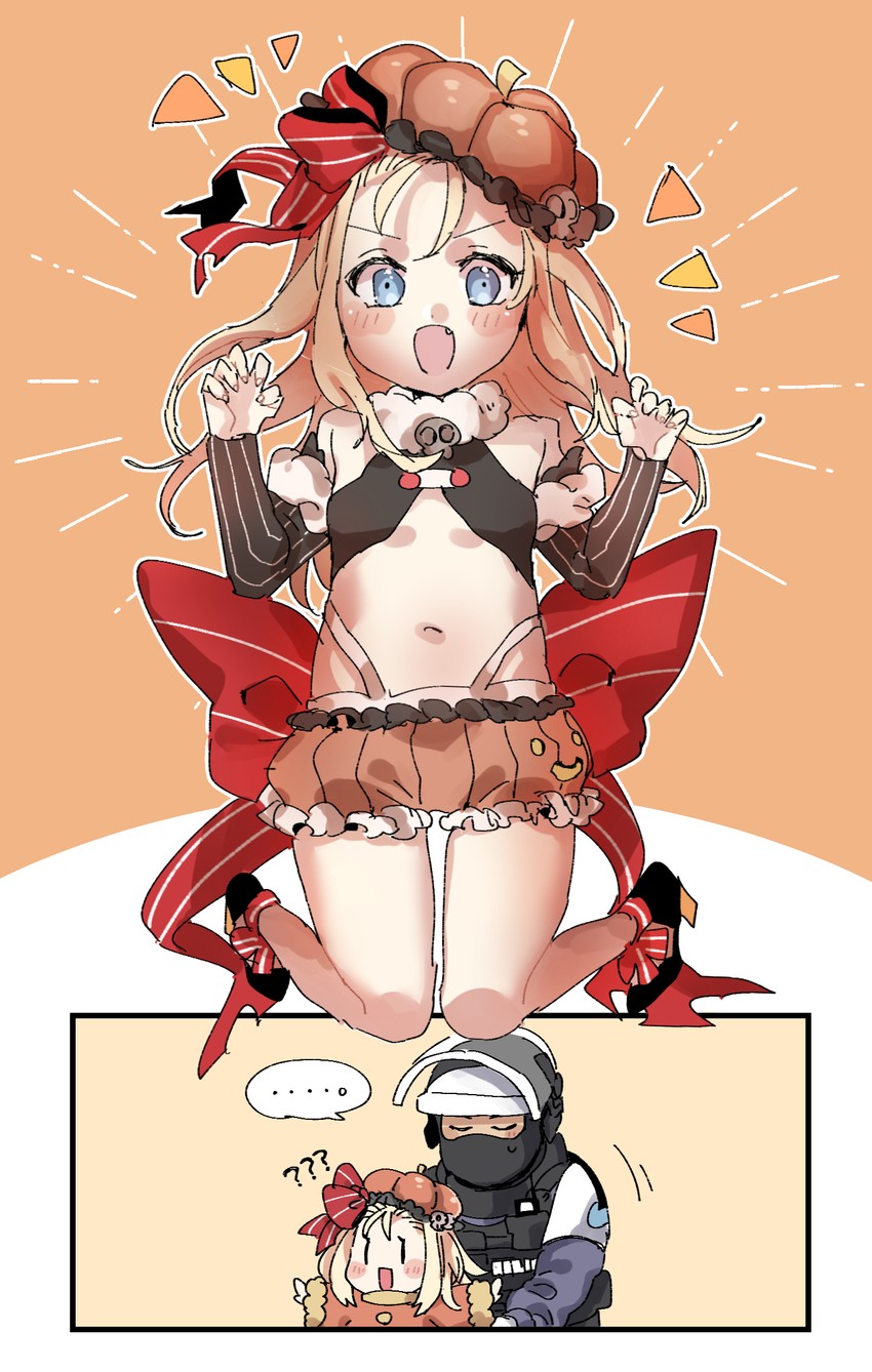 mp5 and doc (girls' frontline and 1 more) drawn by sanso_(kasyawamoti)