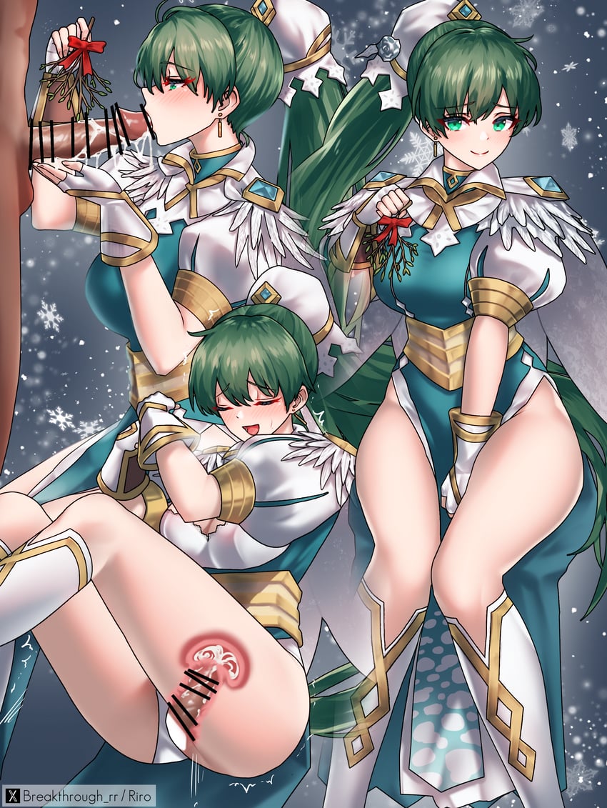 lyn, kiran, and male kiran (fire emblem and 2 more) drawn by riro_(breakthrough_rr)