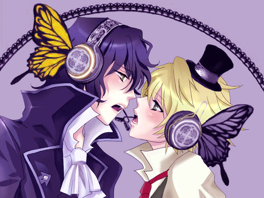 oz vessalius and gilbert nightray (vocaloid and 2 more) drawn by ki-ra