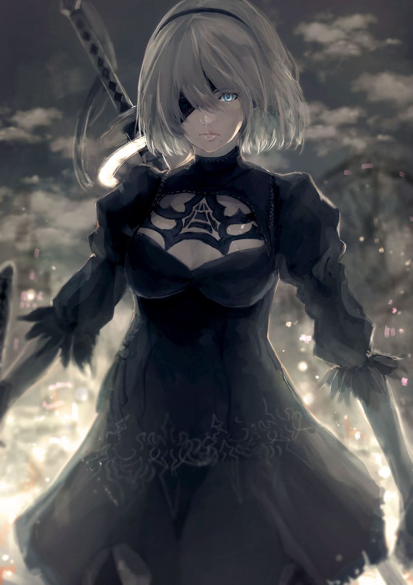 2b (nier and 1 more) drawn by misaki_nonaka