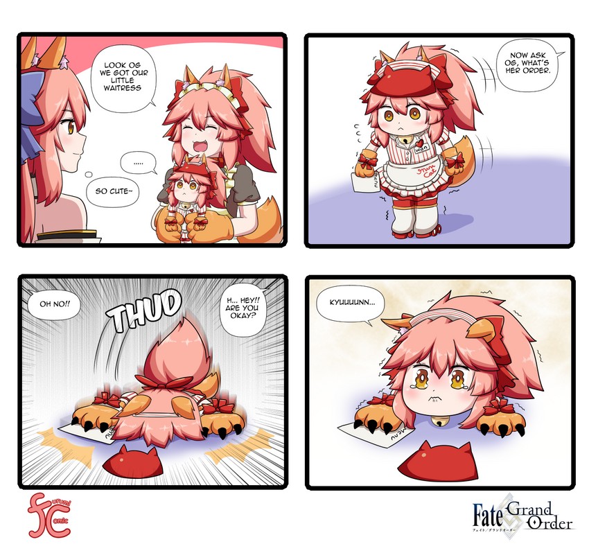 tamamo, tamamo no mae, and tamamo cat (fate and 2 more) drawn by keita_naruzawa