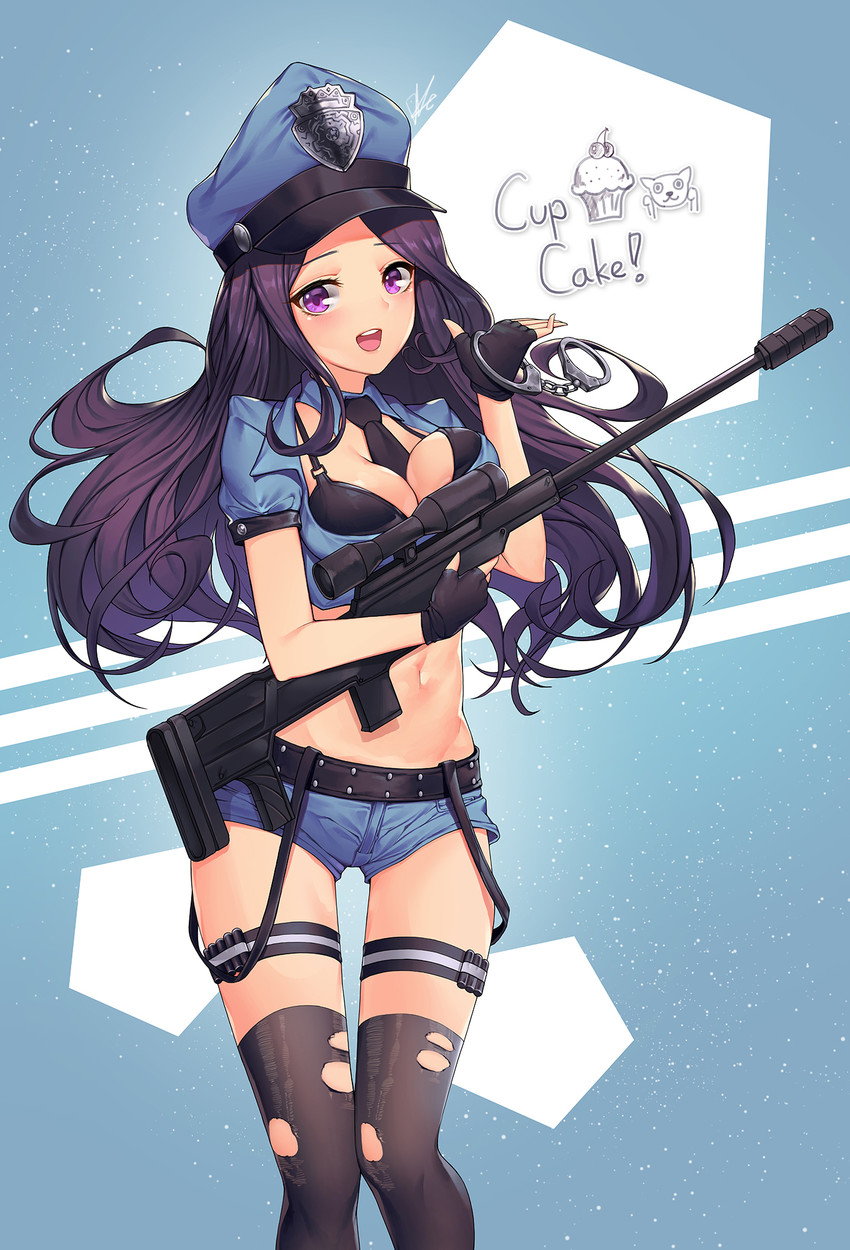 caitlyn and officer caitlyn (league of legends) drawn by dduck_kong