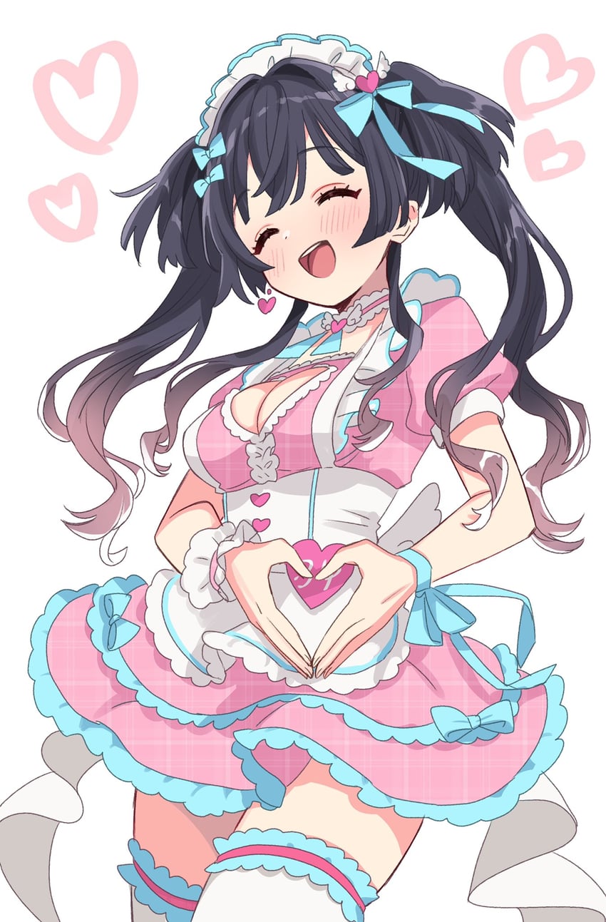 mayuzumi fuyuko (idolmaster and 1 more) drawn by sukoyaka_(100hituzi)