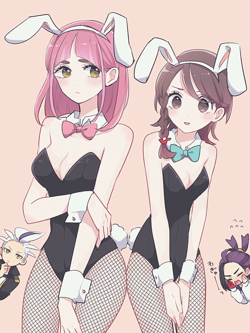kieran, juliana, lacey, and drayton (pokemon and 1 more) drawn by shinogo_no