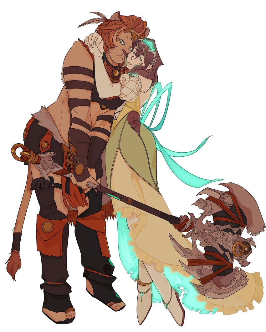 sphene and wuk lamat (final fantasy and 1 more) drawn by madsengland