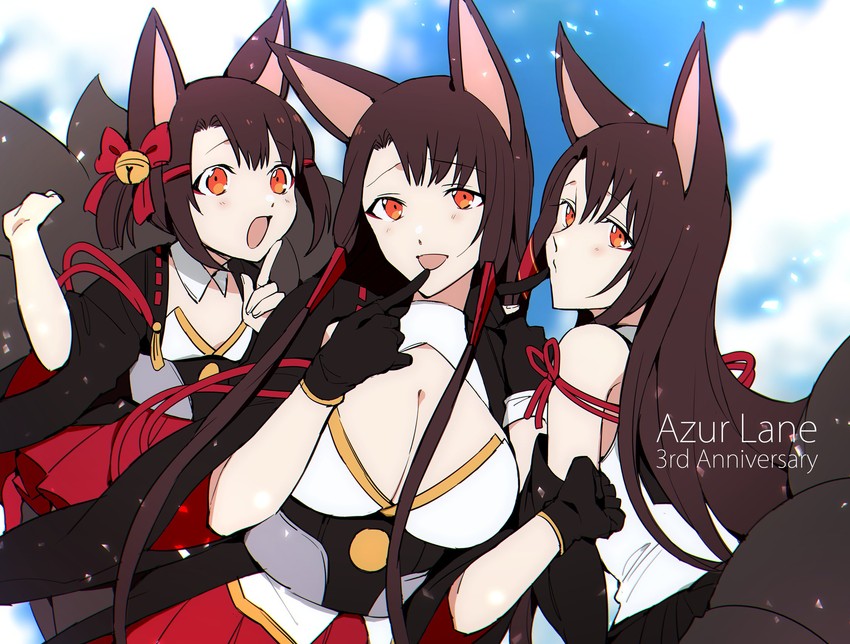 akagi and akagi-chan (azur lane) drawn by suzuki-san_(szk3tv)