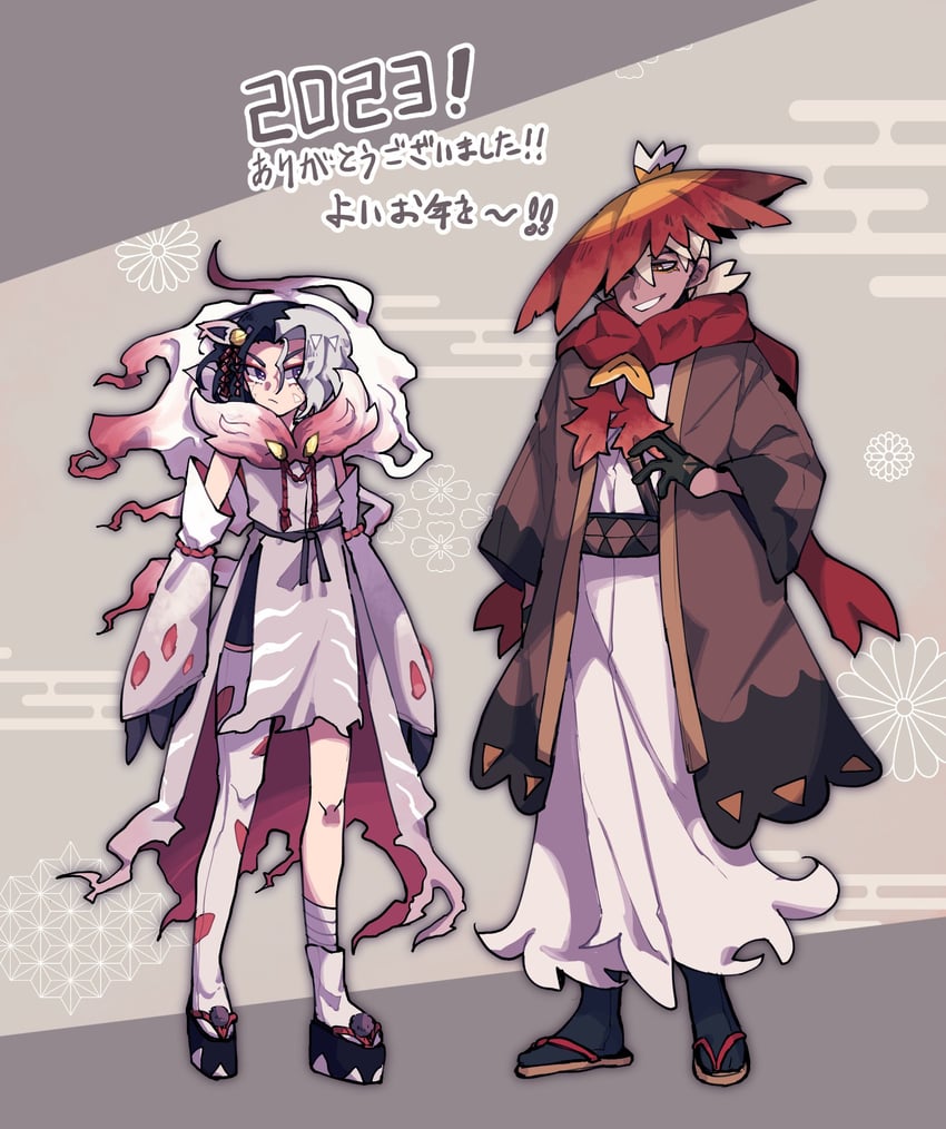 hisuian zoroark, amethio, hisuian decidueye, and friede (pokemon and 1 more) drawn by shiba_dzuke