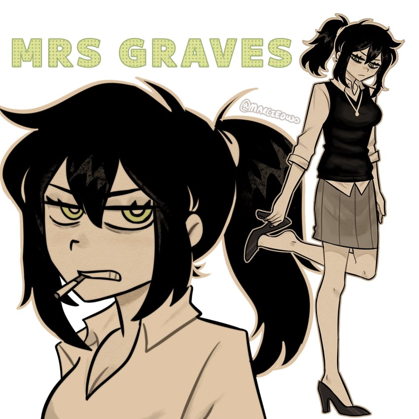 renee graves (the coffin of andy and leyley) drawn by marcieowo