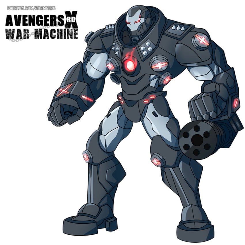 war machine (guilty gear and 3 more) drawn by shamserg
