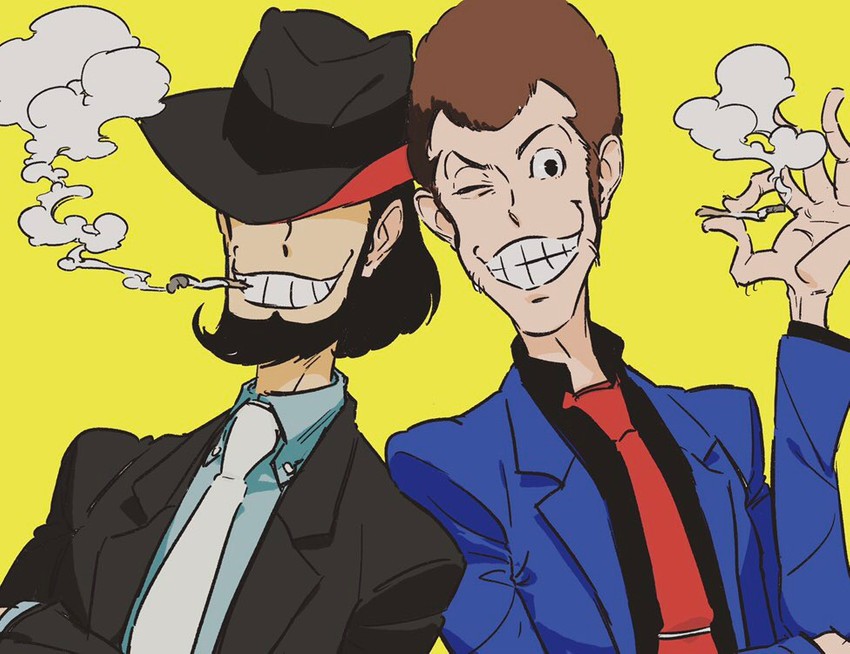 arsene lupin iii and jigen daisuke (lupin iii) drawn by kuriko_(000cocktail000)