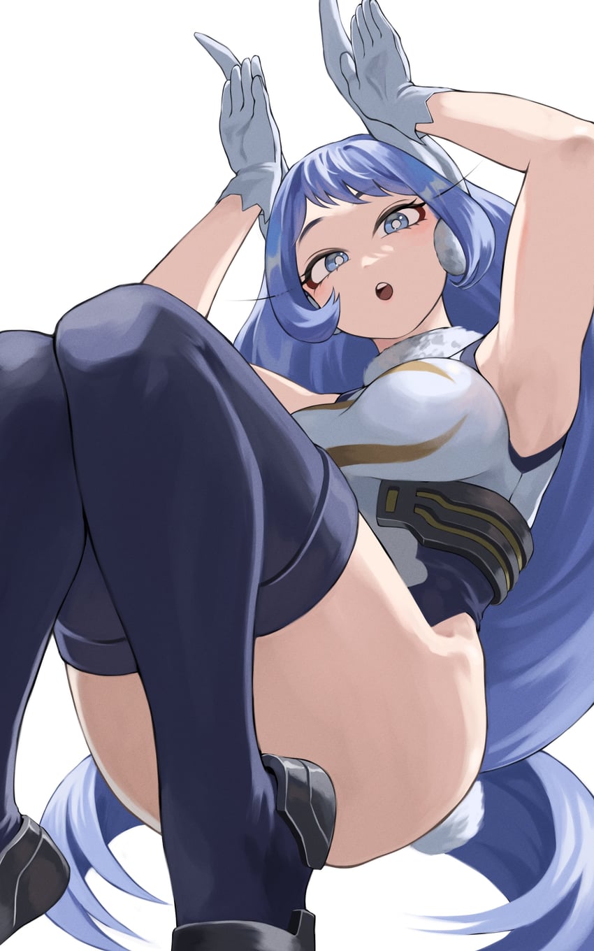 mirko and hado nejire (boku no hero academia) drawn by fengling_(furin-jp)