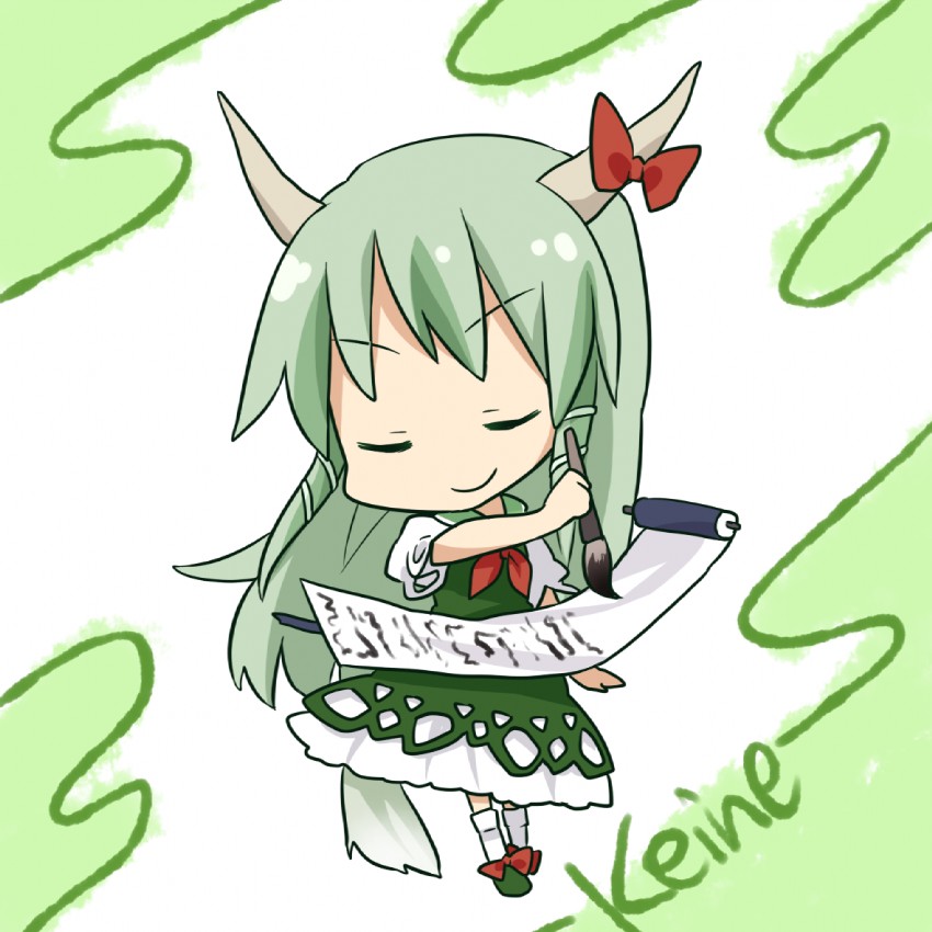 kamishirasawa keine and ex-keine (touhou) drawn by yamabuki_(yusuraume)