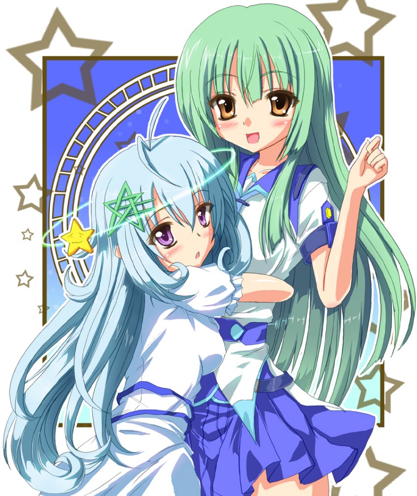 kuu and stella (77: and the two stars meet again) drawn by kamishiro_ryuu