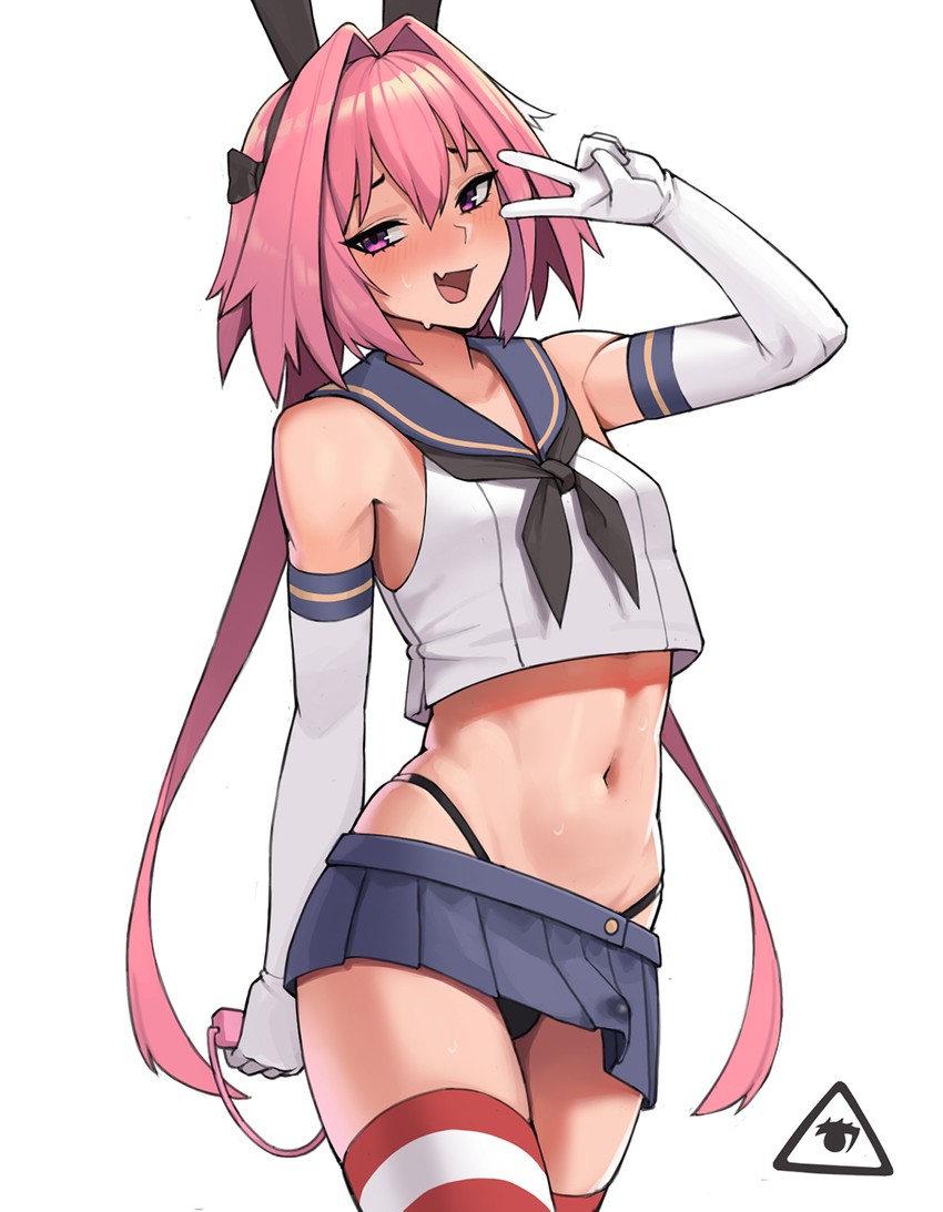 shimakaze and astolfo (kantai collection and 3 more) drawn by donburi_(donburikazoku)