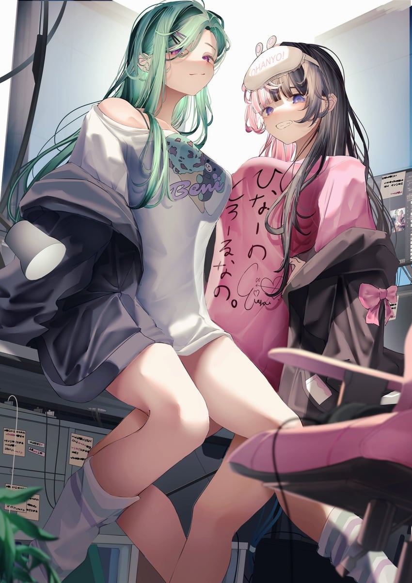 tachibana hinano and yakumo beni (vspo!) drawn by minto_(minto_rururu)