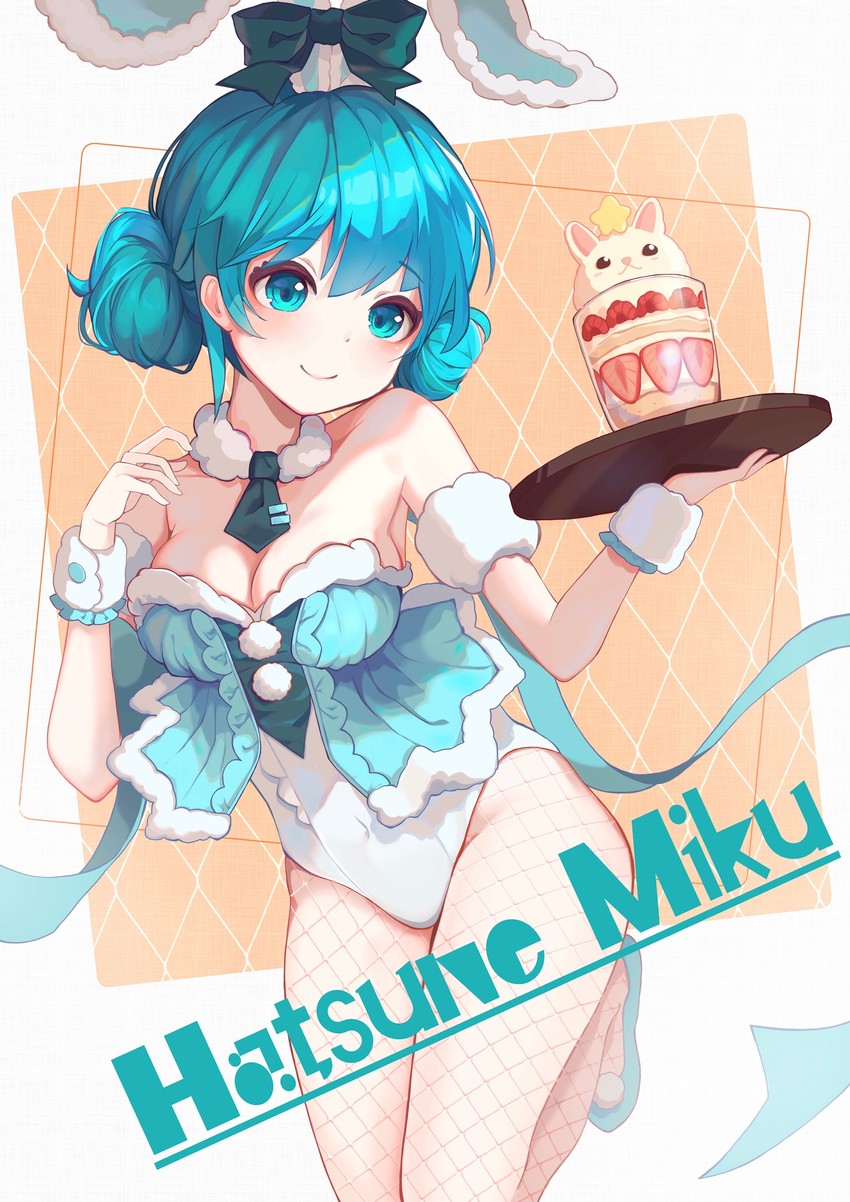 hatsune miku and bicute bunnies miku (vocaloid) drawn by shiina0227