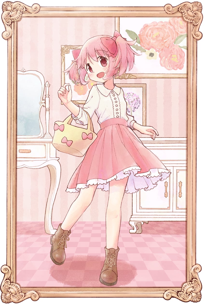 kaname madoka (mahou shoujo madoka magica) drawn by iso_usagi