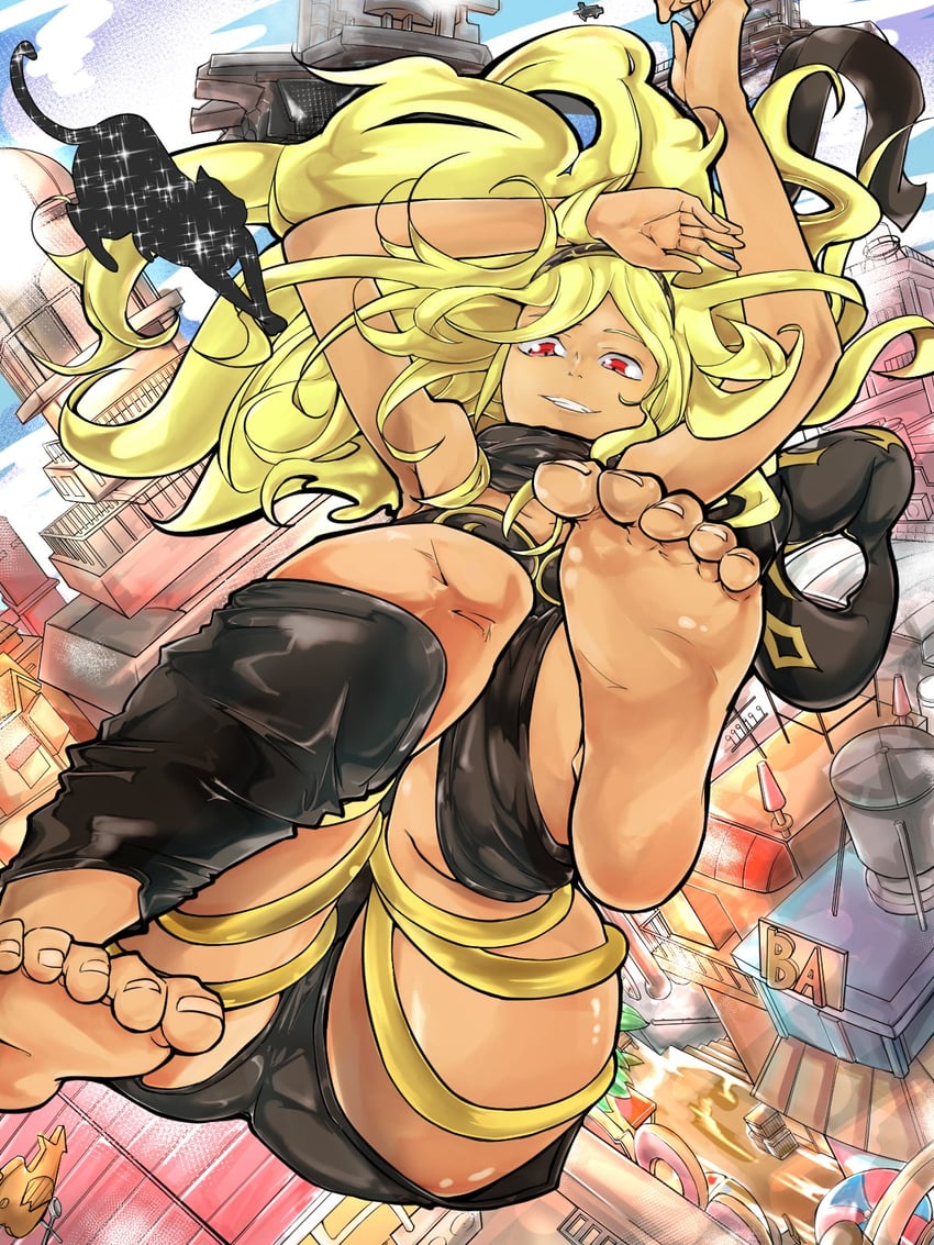 kitten and dusty (gravity daze) drawn by dl6-gou_jiken