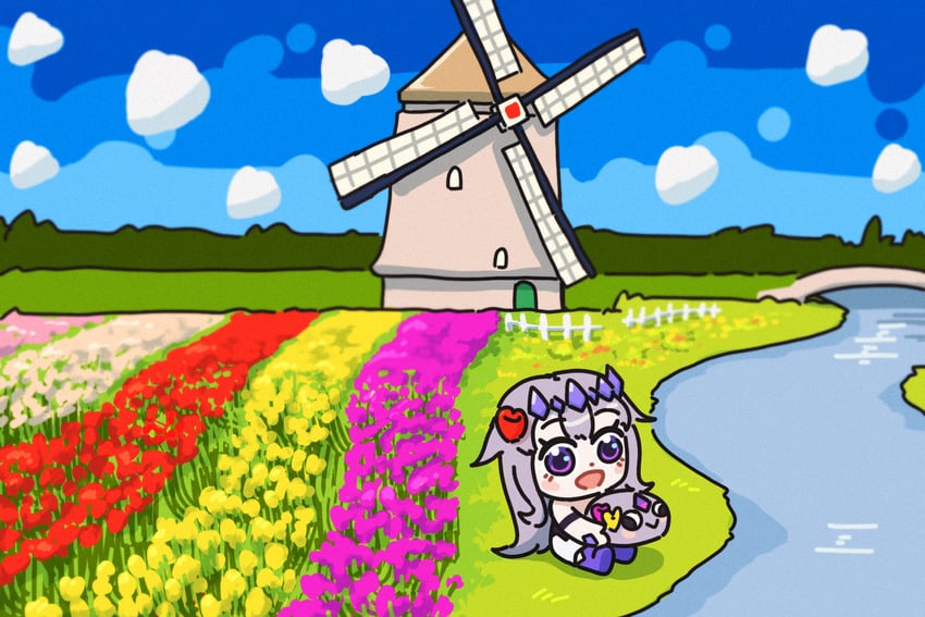 koseki bijou and pebble (hololive and 1 more) drawn by bing_huyue