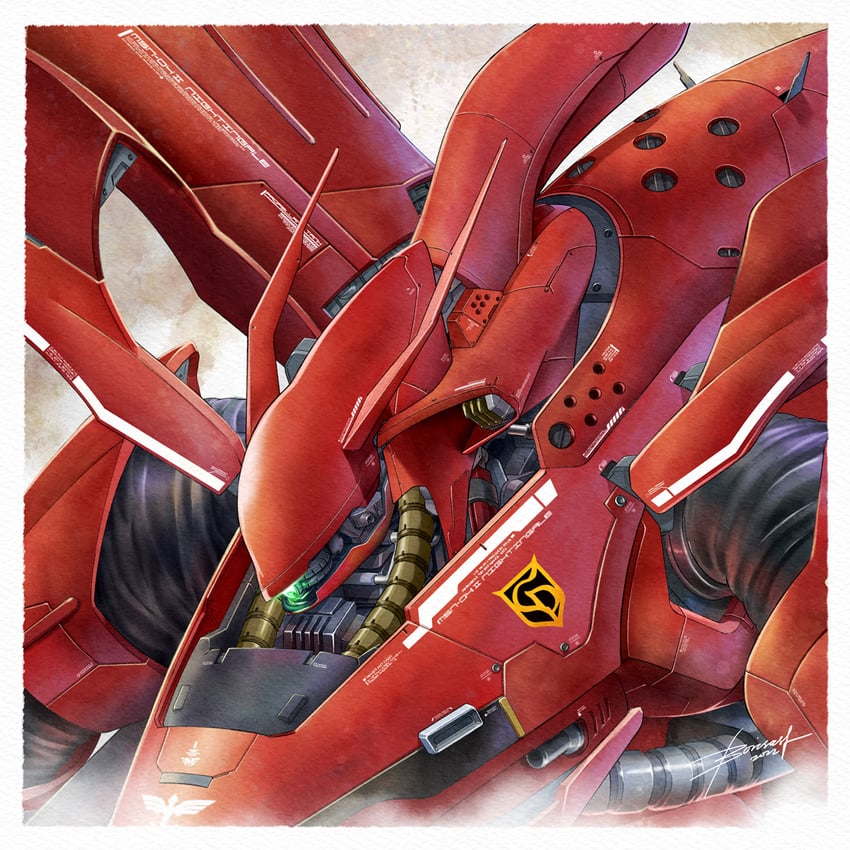 nightingale (gundam and 2 more) drawn by boris_(borisasf)