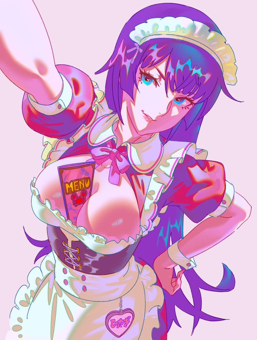 senjougahara hitagi (monogatari) drawn by rapa_rachi