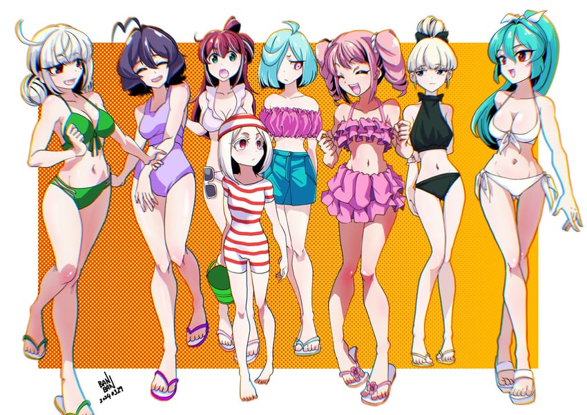 hiiragi utena, magia baiser, araga kiwi, minakami sayo, leoparde, and 11 more (mahou shoujo ni akogarete) drawn by ikaika0326