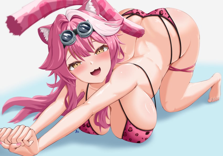 raora panthera (hololive and 1 more) drawn by armanditto
