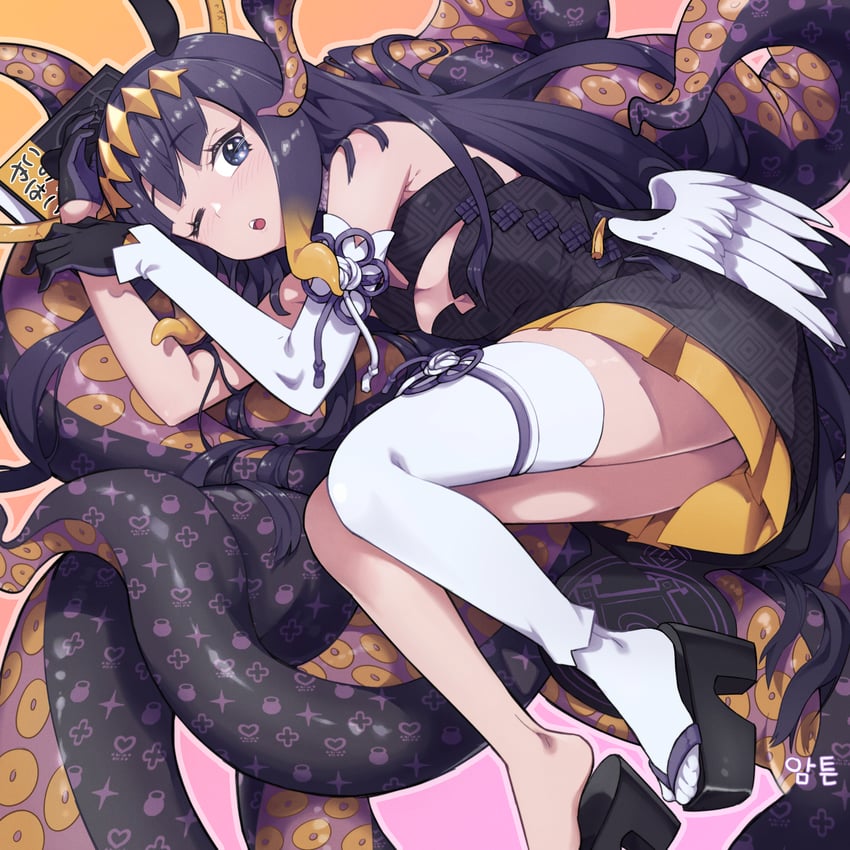 ninomae ina'nis (hololive and 1 more) drawn by anyway_(amteun)
