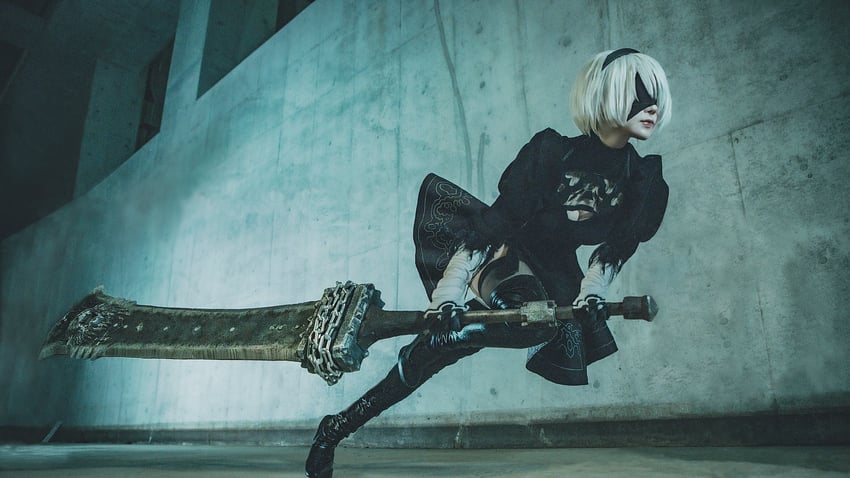 2b (nier and 1 more) drawn by puutin_cos