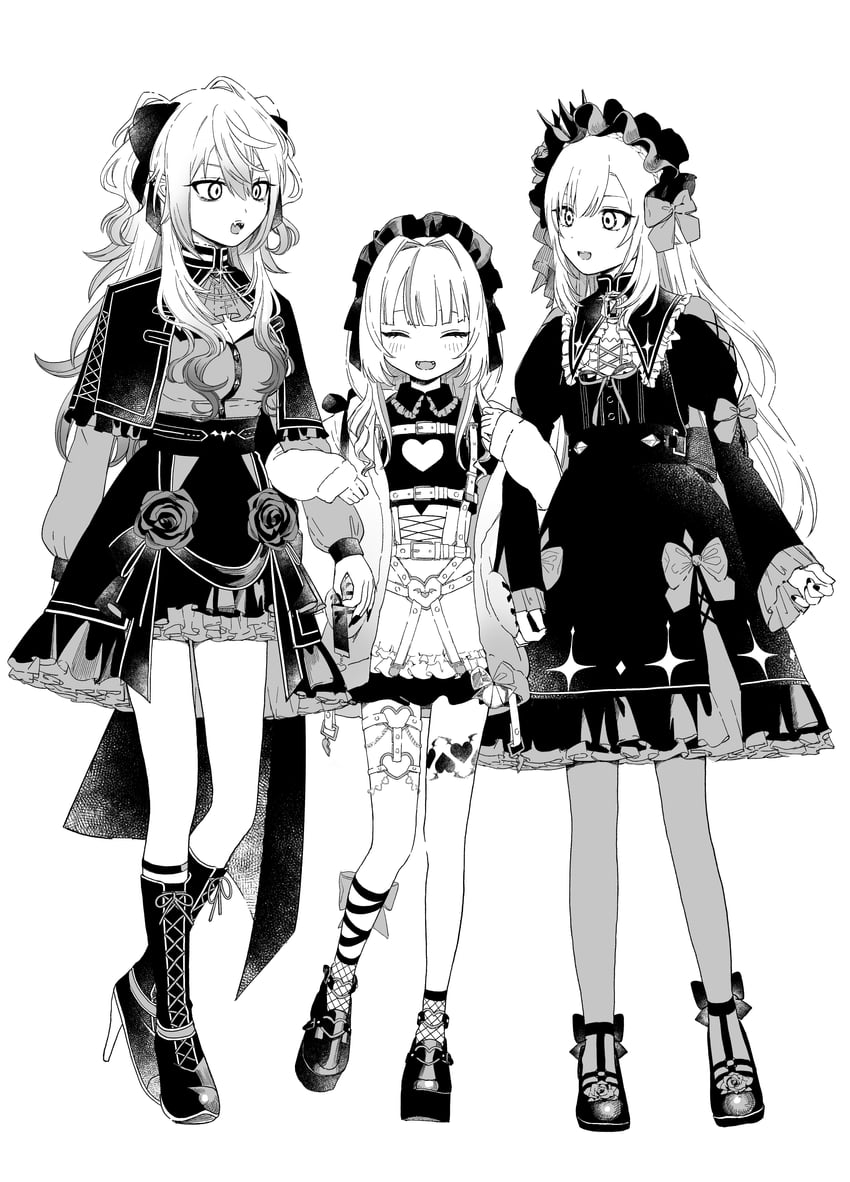 makaino ririmu, kuzuha, uzuki kou, and sanya (nijisanji) drawn by mado_(mado83893768)