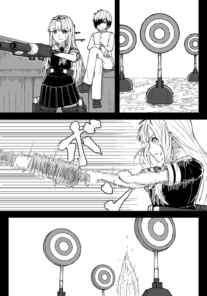 yuudachi and female admiral (kantai collection) drawn by mitsuashi_kurae