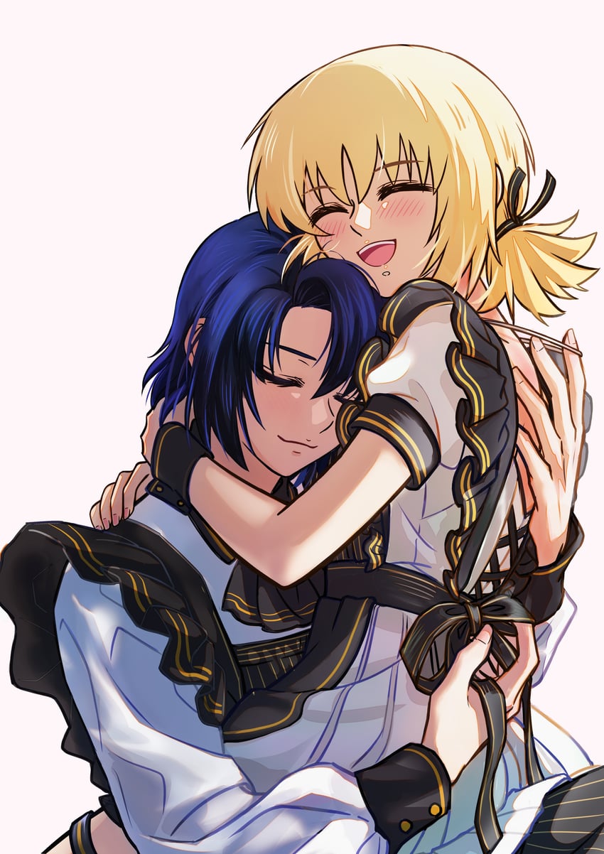 cagalli yula athha and athrun zala (gundam and 3 more) drawn by shenghuozhaozhao21312