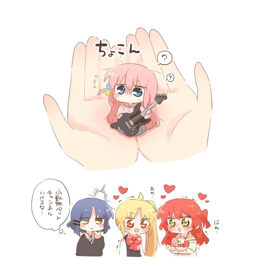 gotoh hitori, kita ikuyo, ijichi nijika, and yamada ryo (bocchi the rock!) drawn by rebecca_(keinelove)