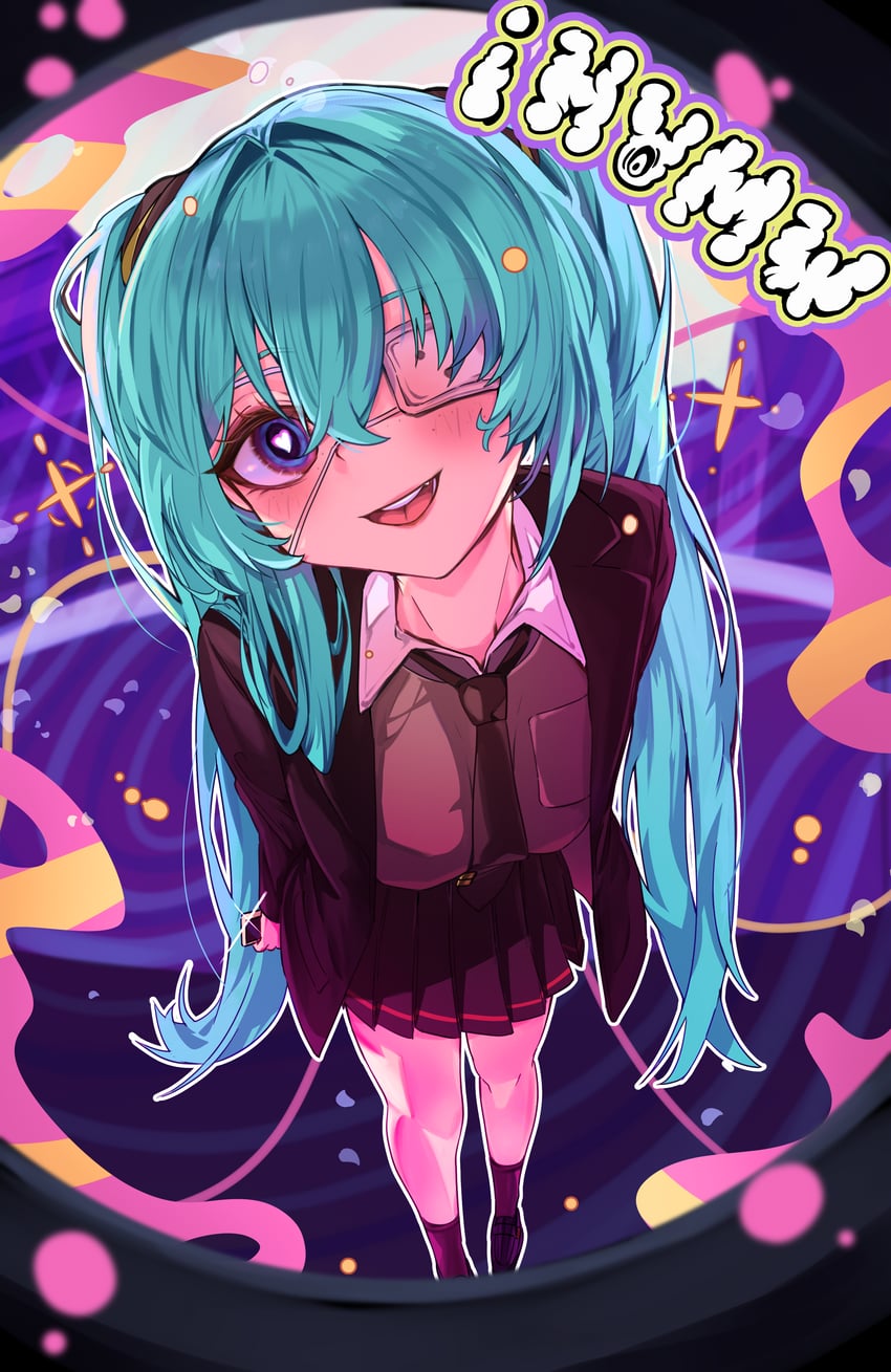 hatsune miku (vocaloid and 1 more) drawn by lir_(cuhc3357)