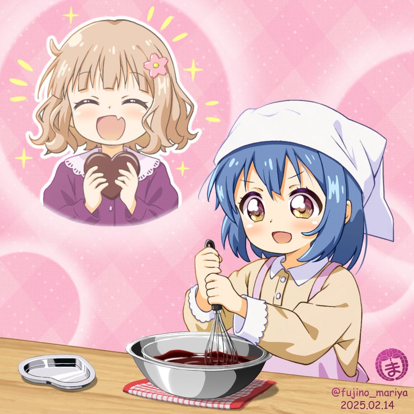 oomuro sakurako and furutani himawari (yuruyuri) drawn by fujino_mariya