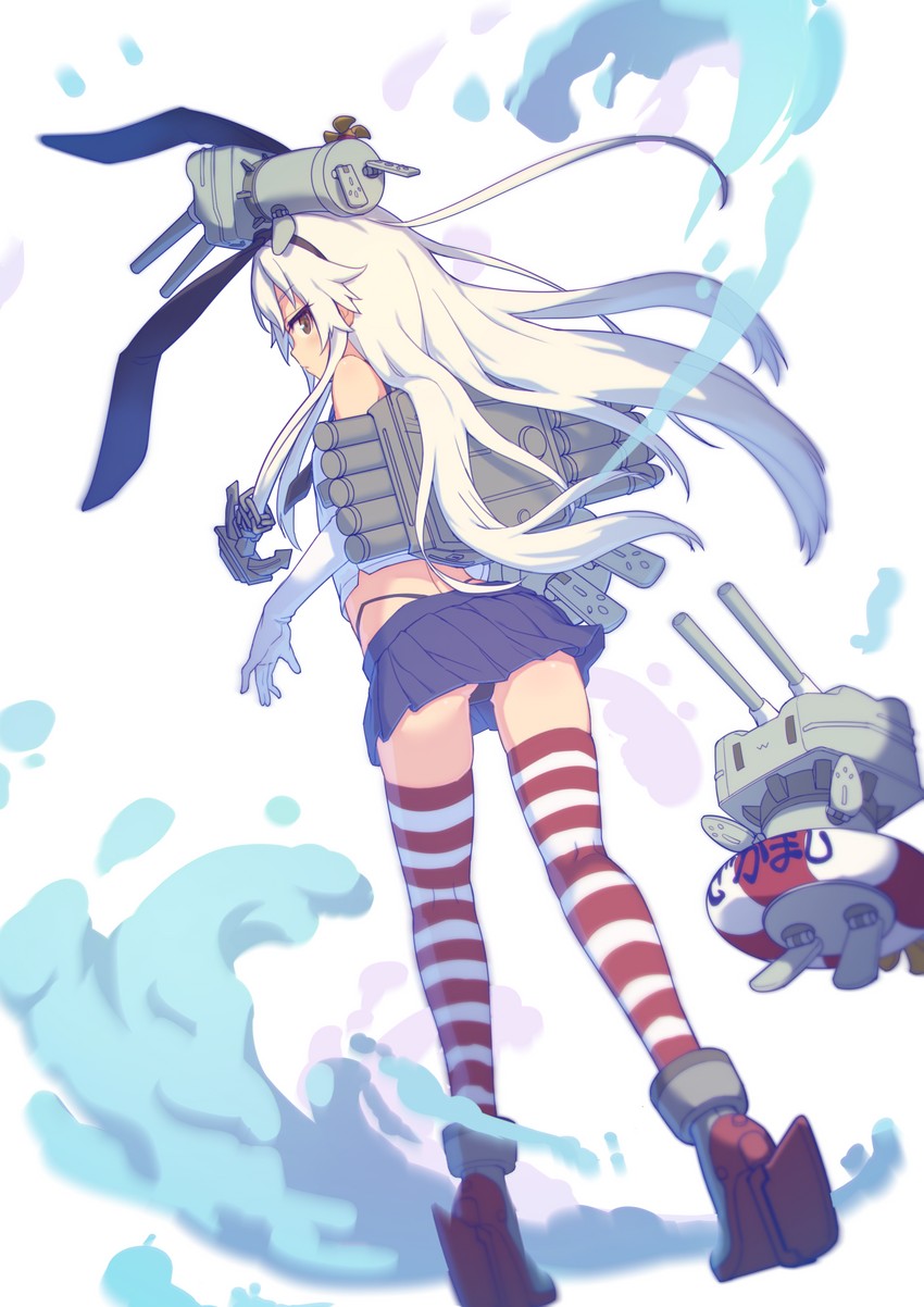 shimakaze and rensouhou-chan (kantai collection) drawn by hibi_tsuna