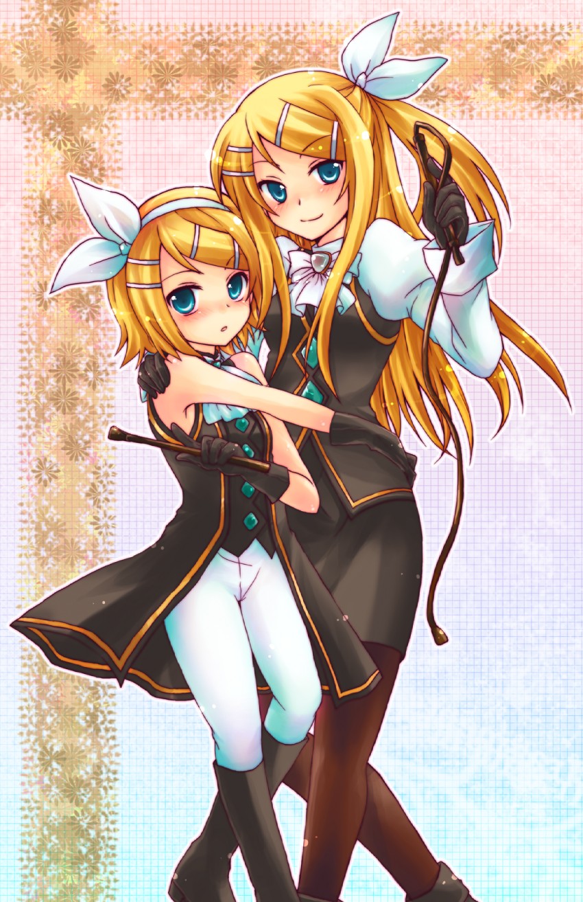 kagamine rin and franziska von karma (vocaloid and 3 more) drawn by kousetsu