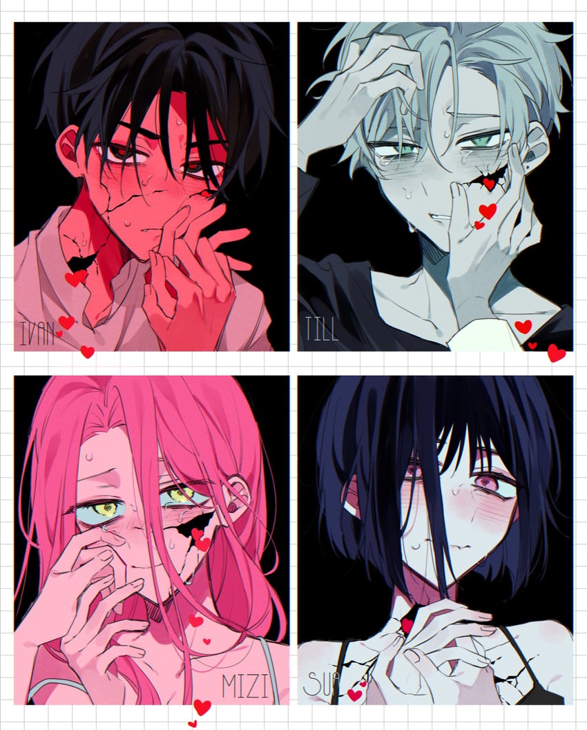 sua, mizi, till, and ivan (alien stage) drawn by kikurage_ii