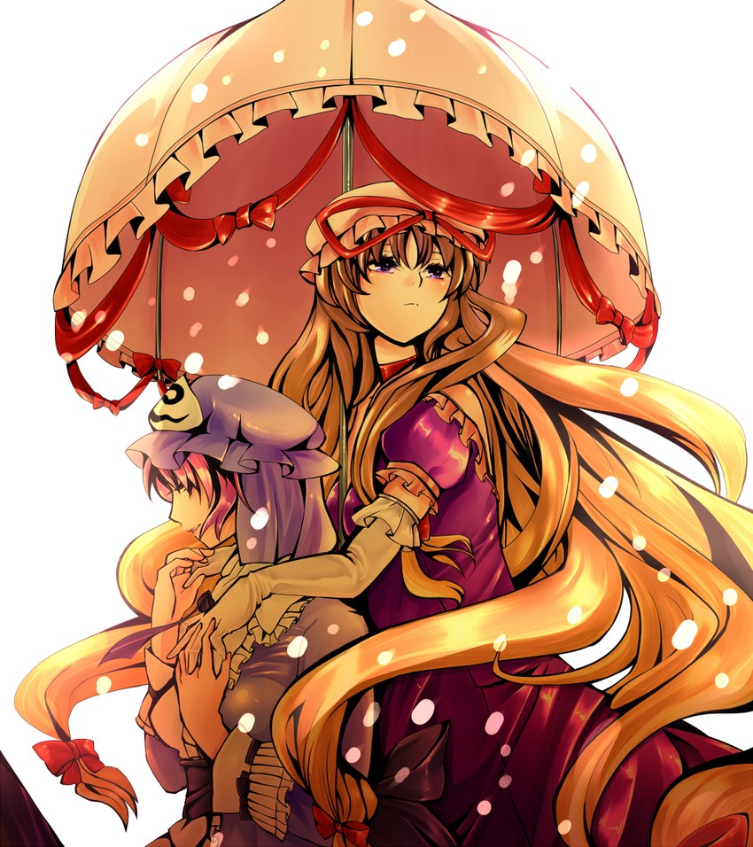 yakumo yukari and saigyouji yuyuko (touhou) drawn by nobori_ranzu
