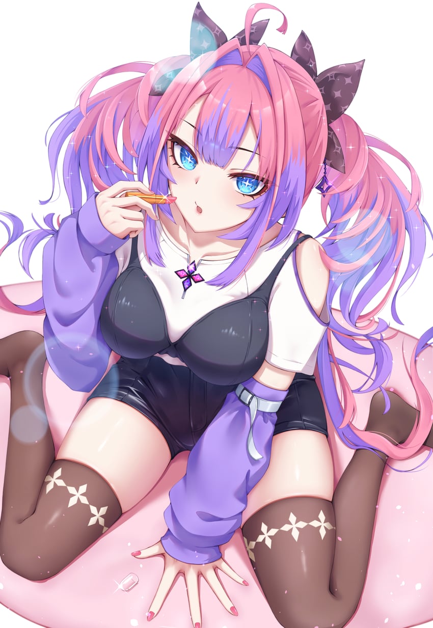 kikirara vivi (hololive and 1 more) drawn by mira_bluesky3
