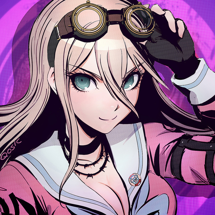 iruma miu (danganronpa and 1 more) drawn by qosic
