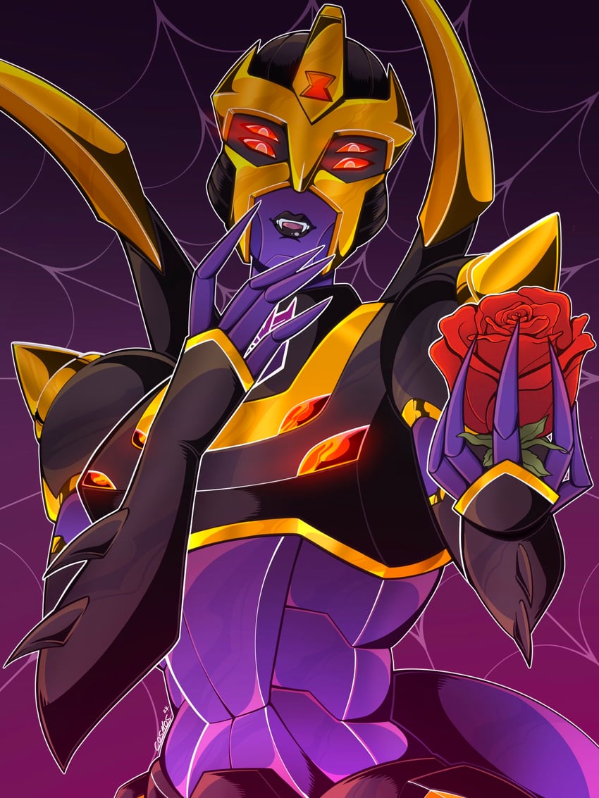 blackarachnia (transformers and 1 more) drawn by corporealbox