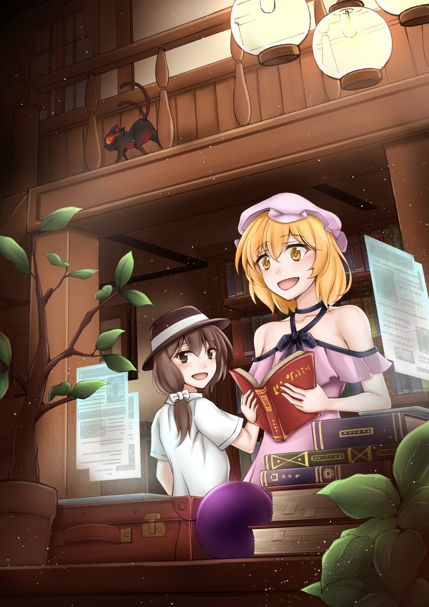 kaenbyou rin, usami renko, and maribel hearn (touhou) drawn by user_crfm4734